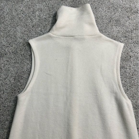 Zara Sleeveless Turtleneck Split Hem Long Sweater - Small - Picture 6 of 8